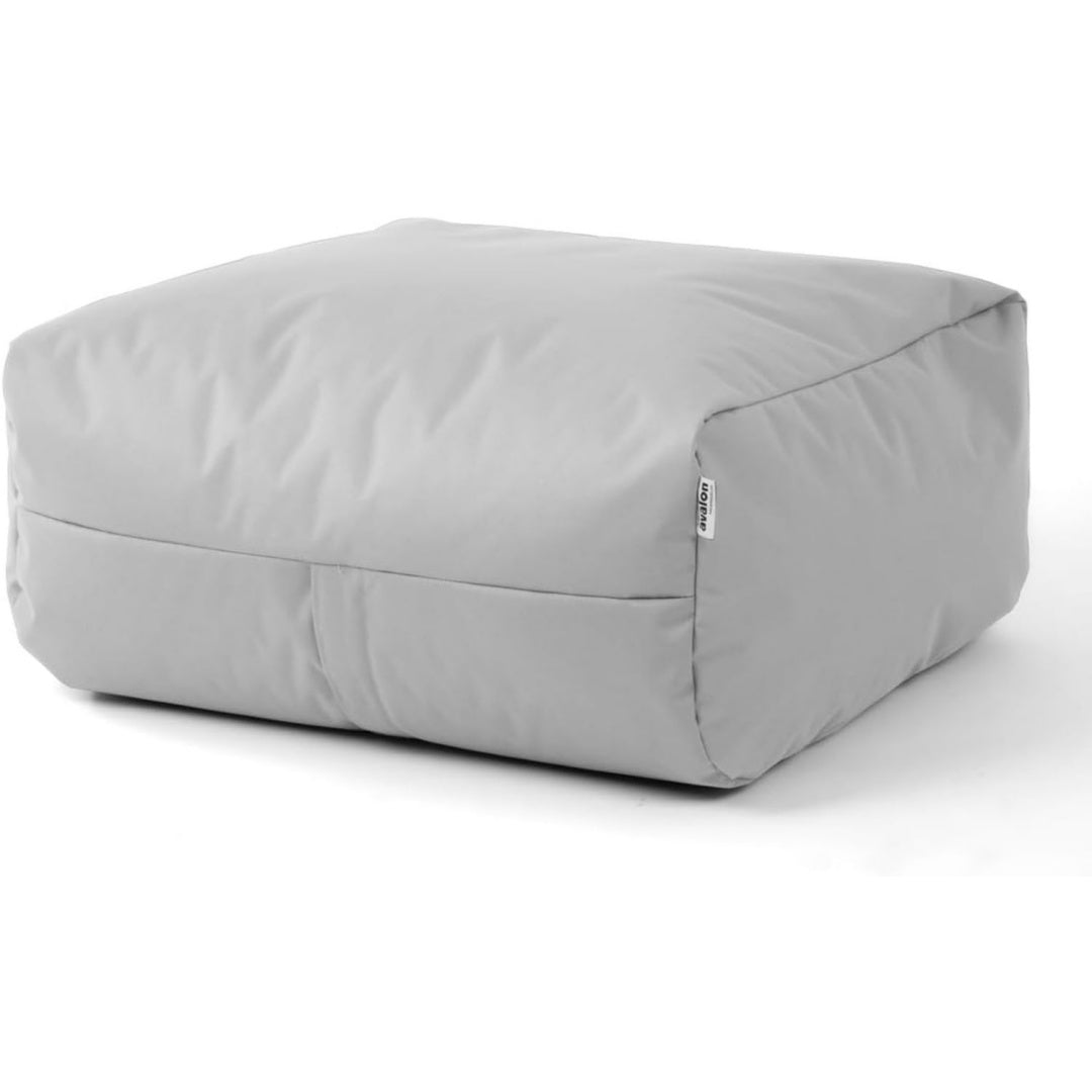 Profilo moderno sedie beanbag in tessuto impermeabile grigio