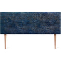 Linea essenziale testiere in legno blu