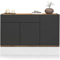 Profilo moderno credenze e buffet in legno rosso