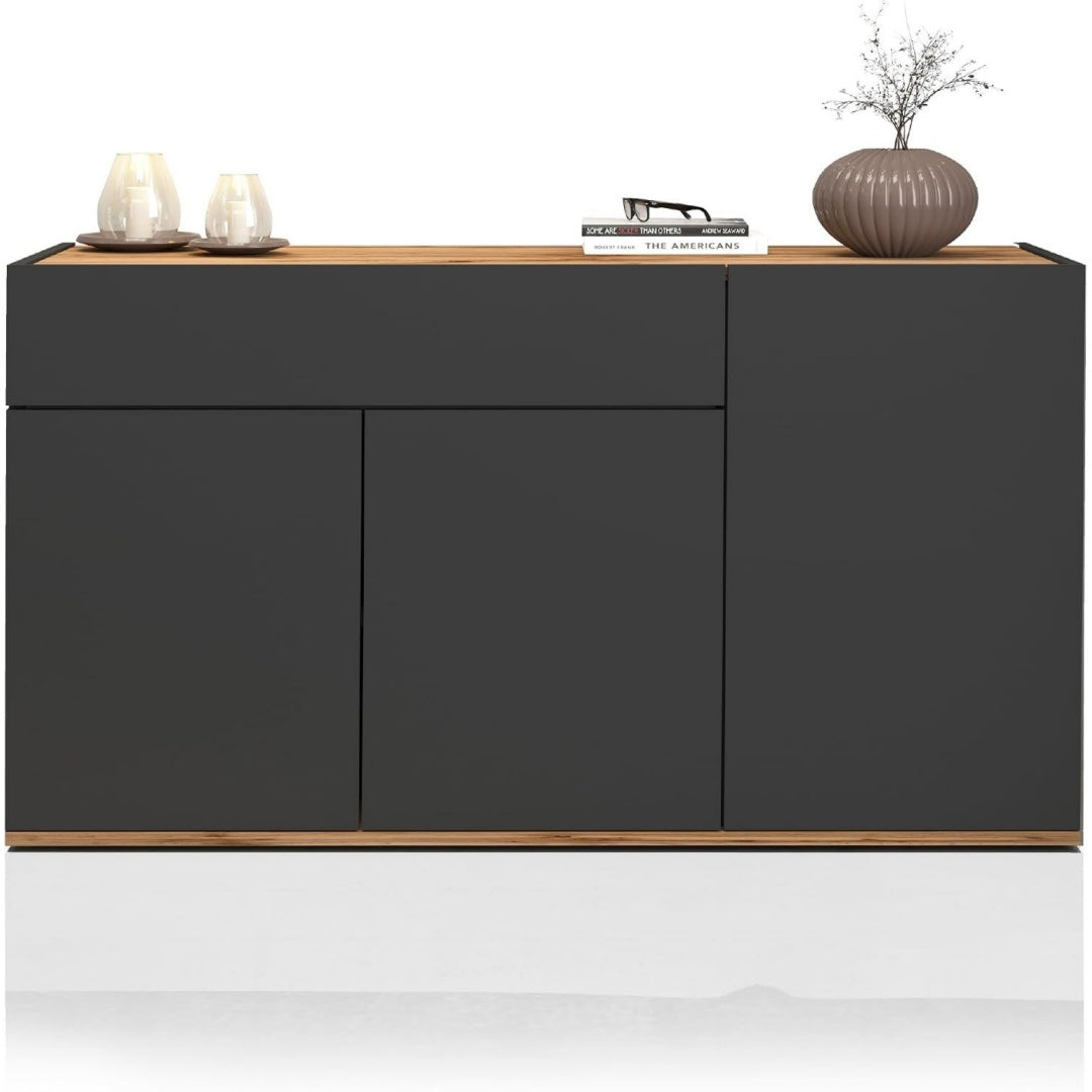 Profilo moderno credenze e buffet in legno rosso
