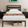Profilo moderno strutture letto in metallo nero