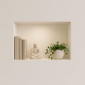 Linea essenziale mensole bagno verde