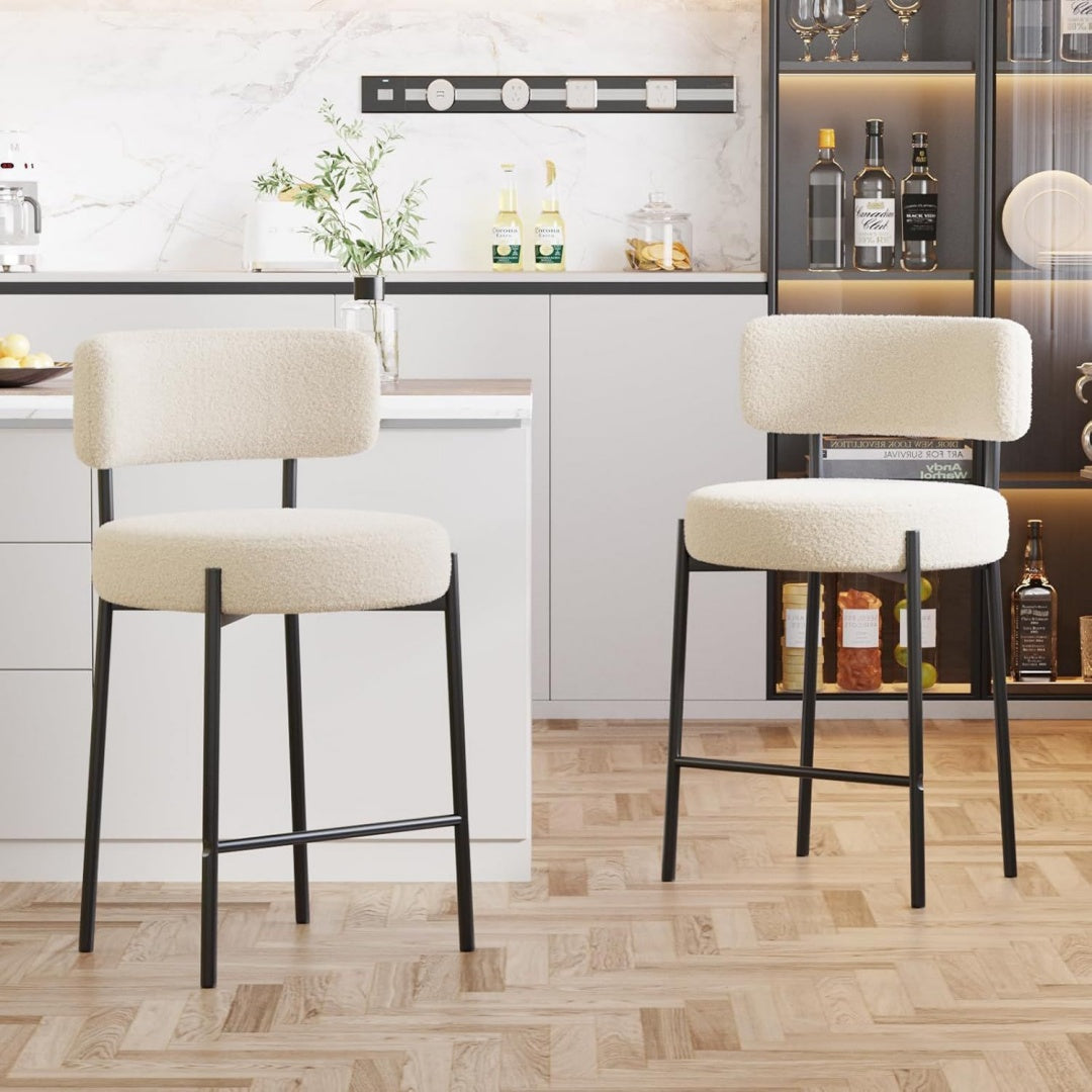 Profilo moderno sgabelli da bar bianco
