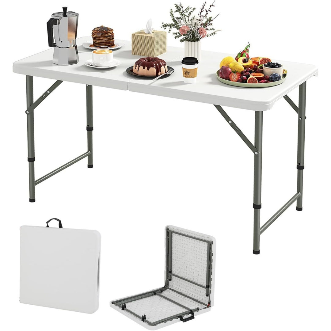 Profilo moderno tavoli da picnic in metallo pieghevole antiscivolo