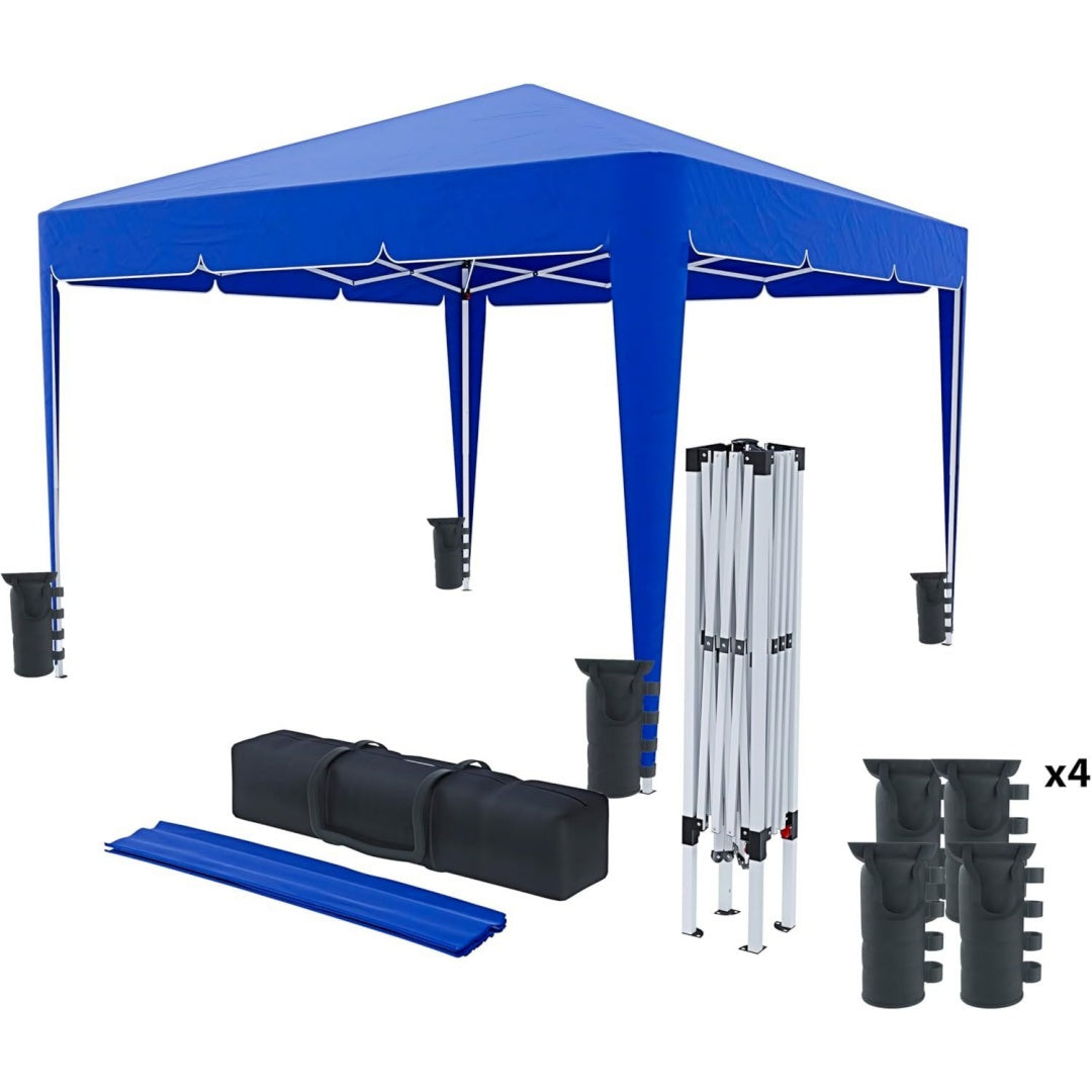 Linea essenziale gazebo pieghevole blu