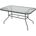 Profilo moderno tavoli standard in metallo da esterno grigio