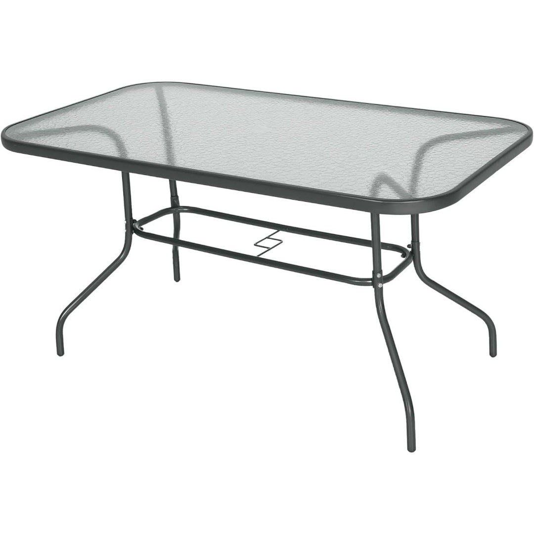 Profilo moderno tavoli standard in metallo da esterno grigio