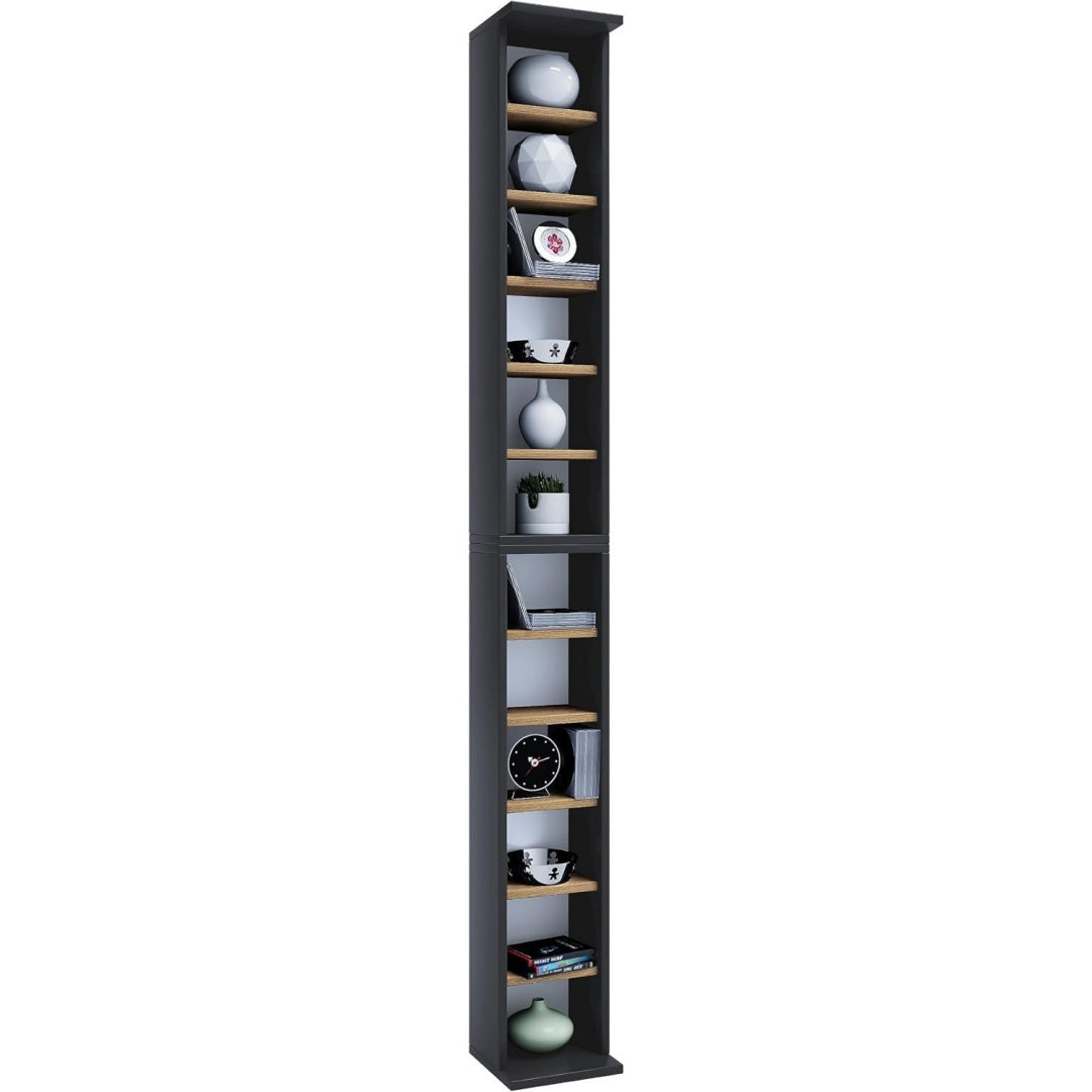 Profilo moderno porta dvd modulari in legno blu